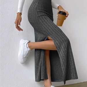 Shein High Waist Split Thigh Skirt Ladies MEDIUM